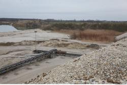 Photo Textures of Background Gravel Mining